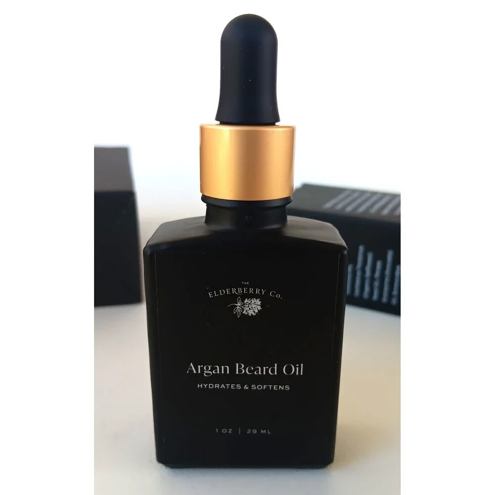 Elderberry Co Beard Oil Bundle with Beard Brush & Comb
